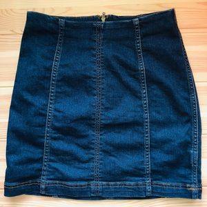 Free People Jean Skirt